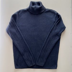 Talbots long sleeve ribbed cotton turtleneck sweater